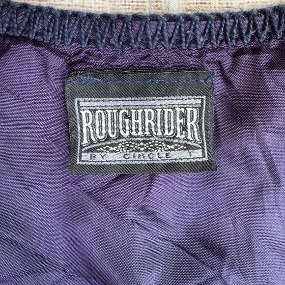 Vintage‎ RoughRider Circle T Vest Womens M/L SouthWestern Striped Concho Button - Picture 8 of 16